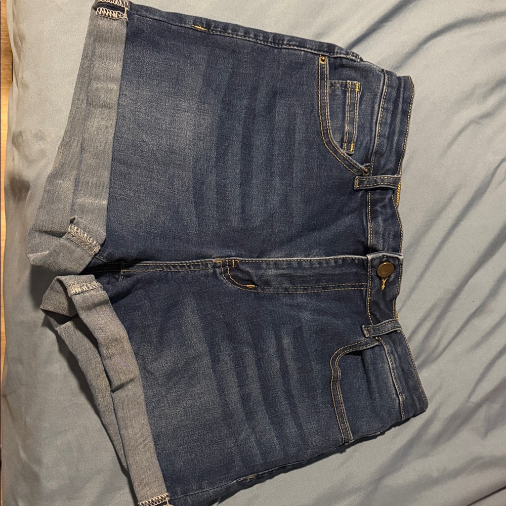 Dark Blue Jean Shorts